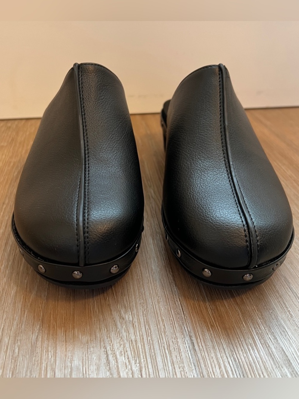Corkys Black Platform Clogs Size 8 Slip On Studded Comfort Shoes - Picture 2 of 8